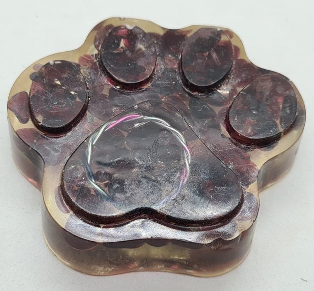 Resin Orgonite Paw Prints